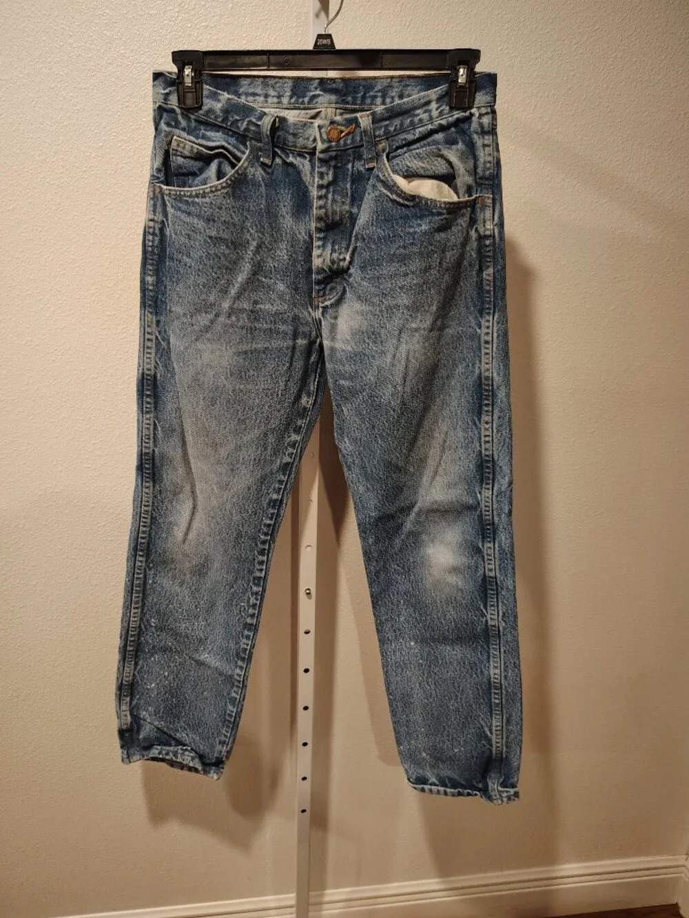 Rustler Men's Work Jeans Size 33 x 32 Cotton Denim